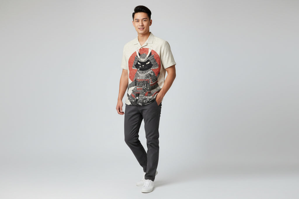 Printed 3D Mens Cardigan Hawaiian Short-sleeve Shirt